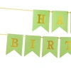 Gilded "Happy Birthday" fishtail flag, pull-out letter party flag, special flag for gatherings and festivals details Picture
